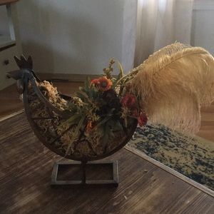 Metal Rooster Decor